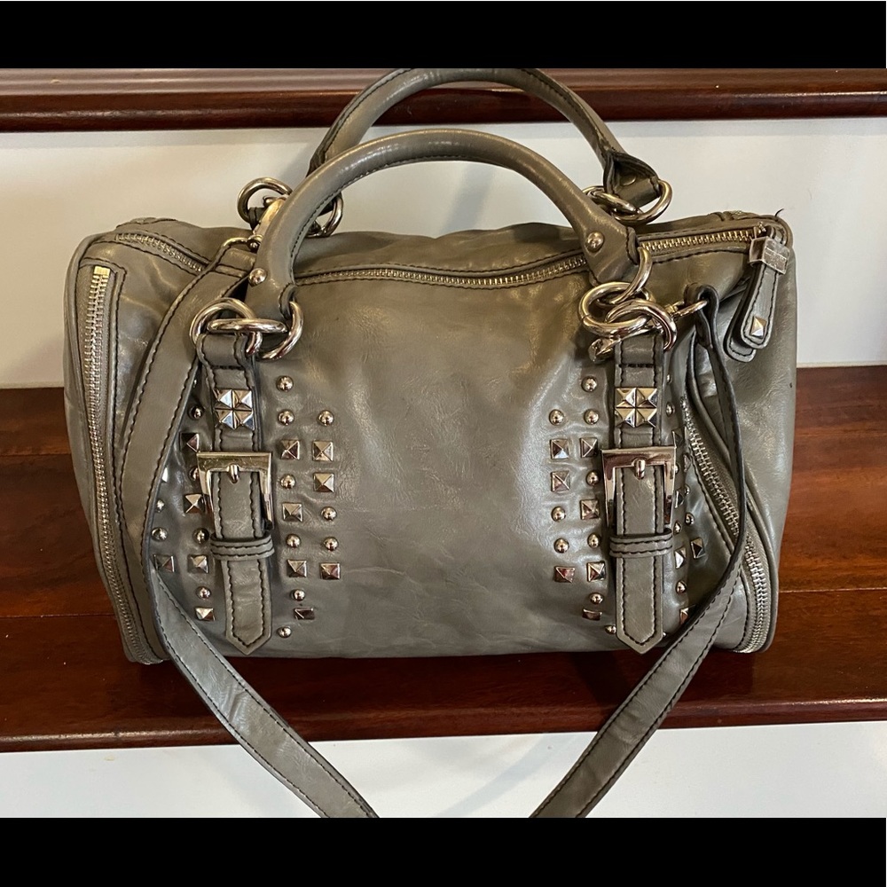 Vintage NINE WEST Gray Women’s Studded Purse